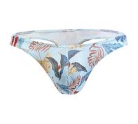 Maiclaice Hombre Mini Elastano Tanga Baño Bragas Talle Bajo Transpirable Bikini Skiny Fit Slip Ropa Interior Azul Claro XX-Large