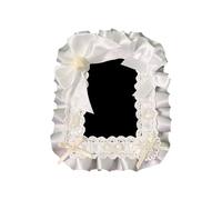 Maid Aesthetic - Tarjetero portátil con encaje recortado, adecuado para mujeres, estudiantes, niñas, soporte profesional para tarjetas de criada