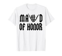Maid Of Honor Rock n Roll Halloween despedida de soltera Camiseta