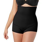 Maidenform Shapewear High-Waist Boyshort, Moisture-Wicking Shaping Shorts for Women Braguitas Moldeadoras, Negro, 42 para Mujer