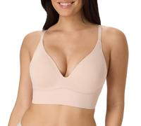 Maidenform Bralette sin Costuras para Mujer, Estilo sin Mangas, Convertible, de línea Larga, Sandshell, Small