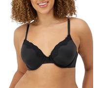 Maidenform Comfort Devotion-Underwire Camiseta, Opaco, Negro, Talla Alemana: 80C (Herstellergröße: 36C) para Mujer