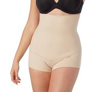 Maidenform Fat Free Dressing High Waisted Boyshort - Boxer para mujer, Beige (LLF), 40