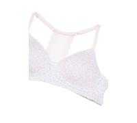 Maidenform Girl Girls' Soft Comfort Lace Back Pullover Bra, Pink Leo, 32A