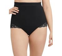 Maidenform Mid Waist Brief, Ropa Interior modeladora Mujer, Black,