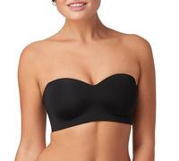 Maidenform Pure Comfort Strapless, Stay-Put Wireless, Full-Coverage Convertible Bra Sujetador, Opaco, Negro, M para Mujer