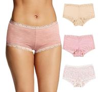 Maidenform - Ropa Interior de Microfibra con Encaje para Mujer, Ajuste, Paquete de 3, XL