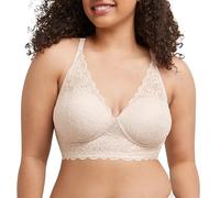 Maidenform - Sujetador bralette sin aros para mujer, sostén largo de encaje Pure Comfort, sujetador convertible para mujer, 85C