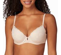 Maidenform Comfort Devotion Your Lift Underwire Bra with Lace Trim, Convertible Straps Sujetador, Opaco, Arena, 75B para Mujer