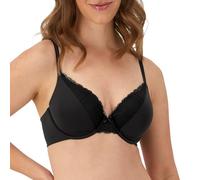 Maidenform T-Shirt Bra with Underwire, Comfort Devotion Full Coverage Bras for Women Sujetador para Camiseta, Opaco, Negro, 38B para Mujer