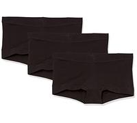 Maidenform Underwear, Stretch Cotton Boyshort Panties for Women, Assorted, 3-Pack Ropa Interior para Hombre, Black 3pcs, L (Pack de 3) para Mujer