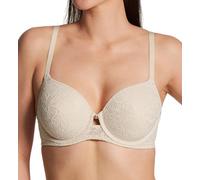 Maidenform Women's Custom Lift, One Fab Fit Underwire, Convertible Straps, Full Coverage Bra, Beige Bisque Lace