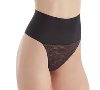 Maidenform Womens Tame Your Tummy Shaping Thong (DM0049) -BLACK LACE -S