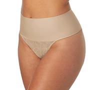 Maidenform Women's Tame Your Tummy Shaping Thong with Cool Comfort DM0049, Beige Swing Lace, Small
