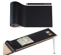 MAIDERN Funda para mesa de sofá de cuero y corcho de 70.8 x 7.9 pulgadas, reversible, larga y estrecha, se adapta detrás del sofá, mesa de consola de TV, entrada, sala de estar, dormitorio u oficina