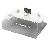 MAIDeSITe Escritorio Elevable Eléctrico En Forma De L, 180x120cm Mesa Elevable Escritorio Secretaria con Doble Motor. Capacidad De 160KG, 4 Patas Ultrarresistentes Standing Desk para El Hogar