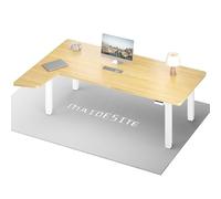 MAIDeSITe Escritorio Elevable Eléctrico En Forma De L, 180x120cm Mesa Elevable Escritorio Secretaria con Doble Motor. Capacidad De 160KG, 4 Patas Ultrarresistentes Standing Desk para El Hogar
