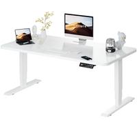 MAIDeSITe Escritorio Regulable en Altura 120 x 60 cm - Mesa Escritorio Elevable Eléctrico Eléctrico con 2 Fuertes Motores - Estabilidad y Silencio en Secretaria Altura con Tablero (S2 Pro Plus)