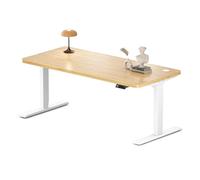 MAIDeSITe Escritorio Regulable en Altura 160 x 80 cm - Mesa Escritorio Elevable Eléctrico Eléctrico con 2 Fuertes Motores - Estabilidad y Silencio en Secretaria Altura con Tablero (S2 Pro Plus)