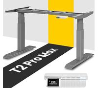 MAIDeSITe T2 Pro MAX Marco de Escritorio Elevable Eléctrico,con un Rango de Ajuste de 135 cm de Altura. Cuenta con Doble Motor, una Capacidad de Carga de 160 kg, un Sistema de Control Piano-Master