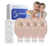 Maidwoc 15 + 6 bolsas de colostomía, suministros de ostomía, bolsa de ostomía drenable de una pieza para el cuidado del estoma de ileostomía, corte a medida