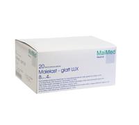 Maielast - Vendaje de fijación elástico LUX liso - empaquetado individualmente en celofán - 8 cm x 4 m - 20 unidades