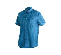 Maier Sports Camiseta de Manga Corta Mats S/S, para Hombre, Actividad en el Exterior, Senderismo y Viajes, con Elástico de 2 Vías, Tecnología Silverplus y Dryprotec, Regular Fit, Grey Check, Talla 46
