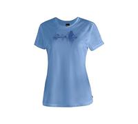 Maier Sports Camiseta Tilia Pique W, para Mujer, Prenda Funcional con Cuello Redondo, Senderismo y Ocio, Tecnología Dryprotec, Transpirable, regular fit, san francisco bay, Talla 34