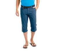 maier sports Huang, Men's Short Hiking Trousers, Water-Repellent Bermuda Shorts For Trekking and Hiking, PFC-Free, mSTRETCH Pro 4 & Dryprotec, Blue, 48