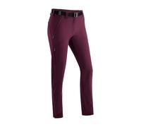 Maier Sports Lana Slim - Pantalones de Senderismo para Mujer, Resistentes al Agua, para Trekking y Senderismo, Corte Ajustado, sin PFC, mSTRETCH Pro 4 y Dryprotec, Color Mora, 40