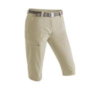 Maier Sports Pantalones 3/4 Inara Slim para Mujer, Repelentes al Agua, Trekking y Senderismo, Ceñido, Sin PFC, mSTRETCH Pro 4 y Dryprotec, Slim Fit, Marrón Pardo, Talla 36