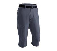Maier Sports Pantalones Capri Jennisei para Hombre, de Senderismo y Trekking, Repelente al Agua, Sin PFC, mSTRETCH Pro 4 y Dryprotec, Regular Fit, Grafito, Talla 70
