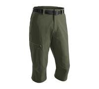 Maier Sports Pantalones Capri Jennisei para Hombre, de Senderismo y Trekking, Repelente al Agua, Sin PFC, mSTRETCH Pro 4 y Dryprotec, Regular Fit, Green Goose, Talla 64