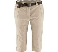 Maier Sports Pantalones Capri para Mujer Kluane, Mujer, Color Beige - Gris, tamaño 42 [DE 40]