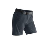 Maier Sports Pantalones Cortos de Senderismo Lulaka para Mujer, de Exterior, Repelentes al Agua, Trekking y Senderismo, Sin PFC, mSTRETCH pro 4 y Dryprotec, Regular Fit, Grafito/Negro, Talla 40