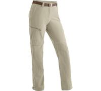 Maier Sports Pantalones de Senderismo Nata para Mujer, Repelentes al Agua, Trekking, Función T Zip-Off, Sin PFC, mSTRETCH Pro 4 y Dryprotec, Regular Fit, Marrón Pardo, Talla 42