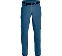 Maier Sports Pantalones funcionales Slimfit Torid Slim Zip de 90% PA 10% EL en 23 tamaños, Pantalones para Exteriores, Pantalones de Senderismo, Bermudas con cinturón, bielástico, Secado rápido y
