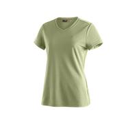 Maier Sports Trudy T-Shirt, Camiseta Deportiva para Mujer | Prenda superior básica de tejido piqué transpirable, cuello en V, para senderismo, gimnasio y tiempo libre