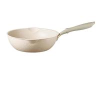 Maifan Stone Wok - Sartén antiadherente de 26 cm con tapa, olla de aluminio estilo japonés, utensilios de cocina saludables para freír y cocinar