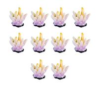 Maigridy 10 lotes de corales artificiales para peceras, peceras, decoración de acuarios, adornos para peceras Bettas, decoración de acuarios públicos