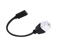 Maigridy Cable adaptador Keystone USB C de velocidad rápida hembra a transferencia de datos de 10 Gbps y extensión de carga de 20 cm a tipo C