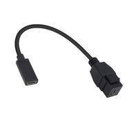 Maigridy Cable adaptador Keystone USB C de velocidad rápida hembra a transferencia de datos de 10 Gbps y extensión de carga de 20 cm a tipo C