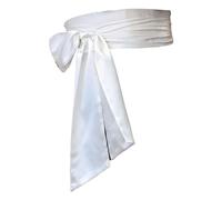 Maigridy Cómodo cinturón de novia ancho para mujer, complemento, para fiestas, bodas y bailes, ancho para vestidos, blanco, Talla única