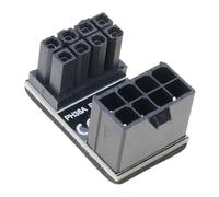 Maigridy Eficiente adaptador de conector de alimentación PCIe de 8 pines de 180 grados para instalación optimizada de tarjetas gráficas, accesorio de construcción de PC, adaptador de corriente GPU
