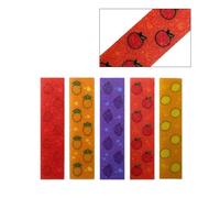 Maigridy Juego de 5 pegatinas aromáticas sensoriales con textura en relieve con patrón de frutas para decoración del hogar, efecto calmante y reconfortante, calcomanías de textura