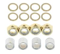 Maigridy Kateboard - Juego de reparación de anillos de velocidad para monopatín, ejes de tuerca, arandelas y arandelas