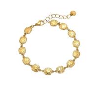 Maigridy Moderno accesorio dorado o plateado con diseños cuadrados martillados para aquellos que aman las joyas individualizadas, talla única, como se describe