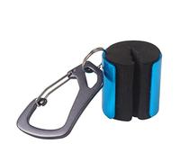 Maigridy Soporte para caña de pescar y cinturón de cintura, clip portátil con llavero, fácil de usar, resistente para banco, barco