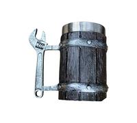 Maigridy Taza de cerveza de gran capacidad, diseño de aislamiento térmico, mango ergonómico, vaso para bebidas para fiestas de camping, vasos de cerveza de gran capacidad