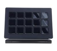 Maigridy Teclado LCD controlador de transmisión con pantalla de 15 iconos dinámicos con cable USB C largo para creación de contenido, flujos de trabajo, teclado para juegos